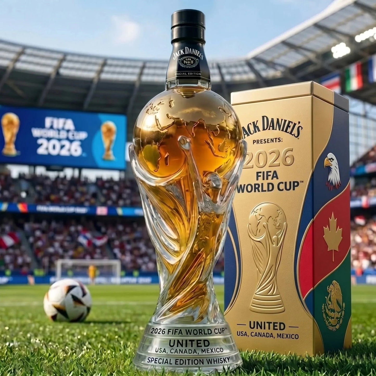 2026 FIFA World Cup Special Edition Whiskey Bottle-QDL