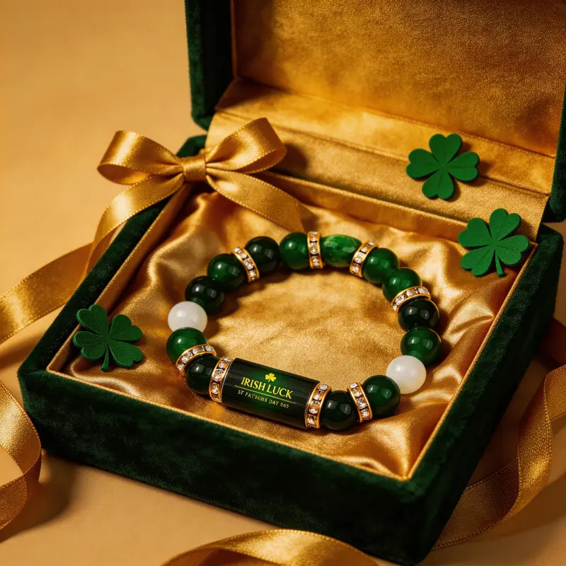 Irish Luck Bracelet for 2026 | Lucky Green Beaded Gift for Everyday Style-YFL
