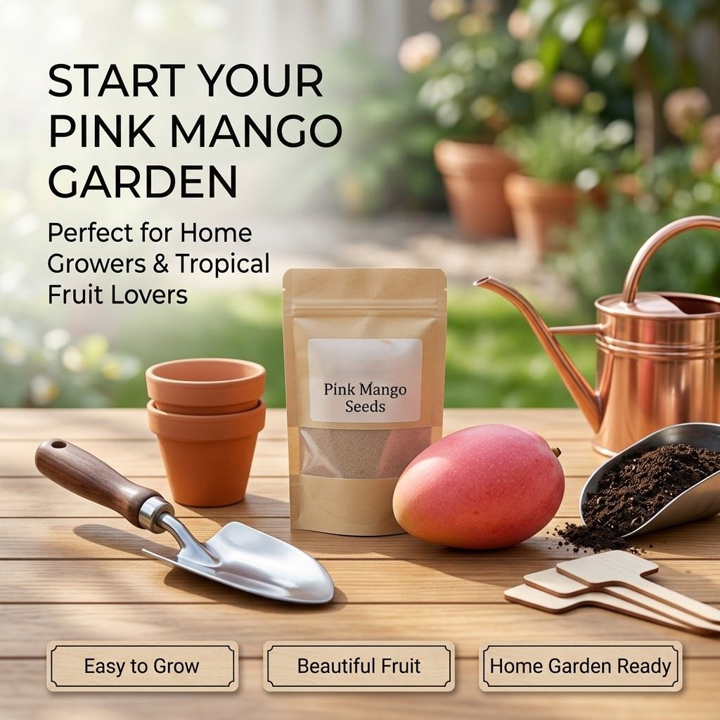 🌸 Grow Your Own Pink Mango Tree — Rare, Sweet & Worth the Wait-QDL