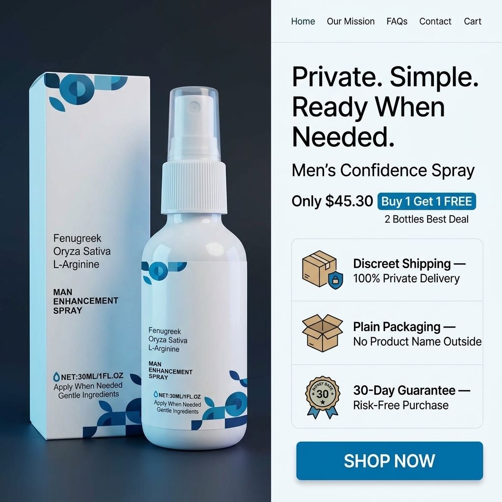 Feel Ready Tonight 💧 Discreet Men’s Confidence Spray-QDL