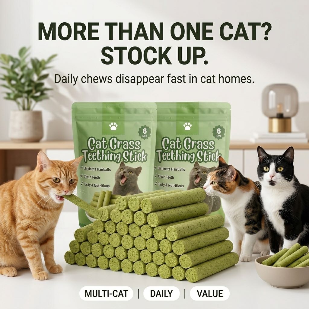 Stop Fighting The Toothbrush. Give Your Cat Something Better To Chew-QDL