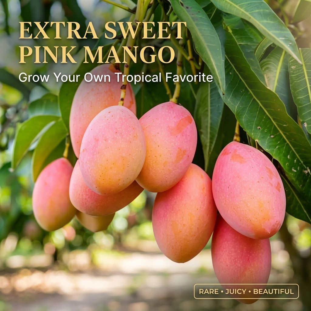 🌸 Grow Your Own Pink Mango Tree — Rare, Sweet & Worth the Wait-QDL