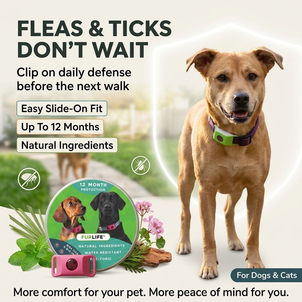 Fleas & Ticks Don’t Wait — Clip On Daily Defense Before The Next Walk-QDL