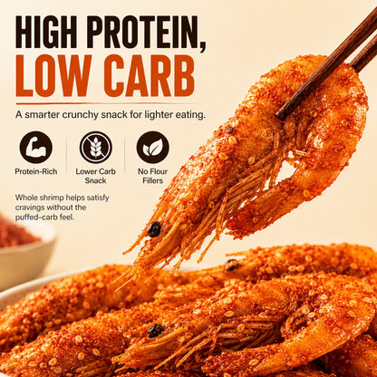 Crispy Whole Sea Shrimp Snack – Real Shrimp Crunch with Sesame Flavor-AFF