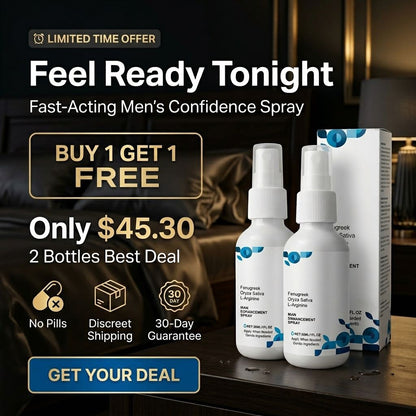Feel Ready Tonight 💧 Discreet Men’s Confidence Spray-QDL