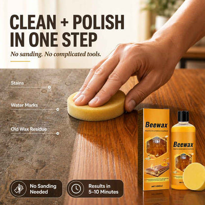 Wood Furniture Beeswax Polish – Restore Shine & Protect Finish-AFF
