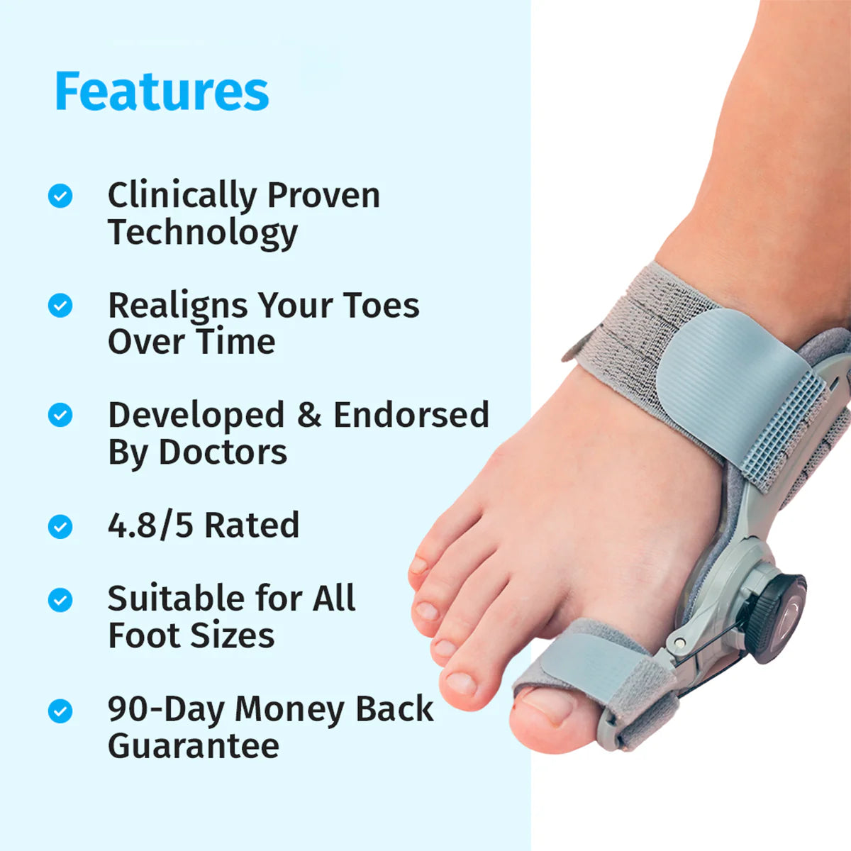 Bunion Corrector - Adjustable ToeAlignment Support for Daily Comfort-AFF