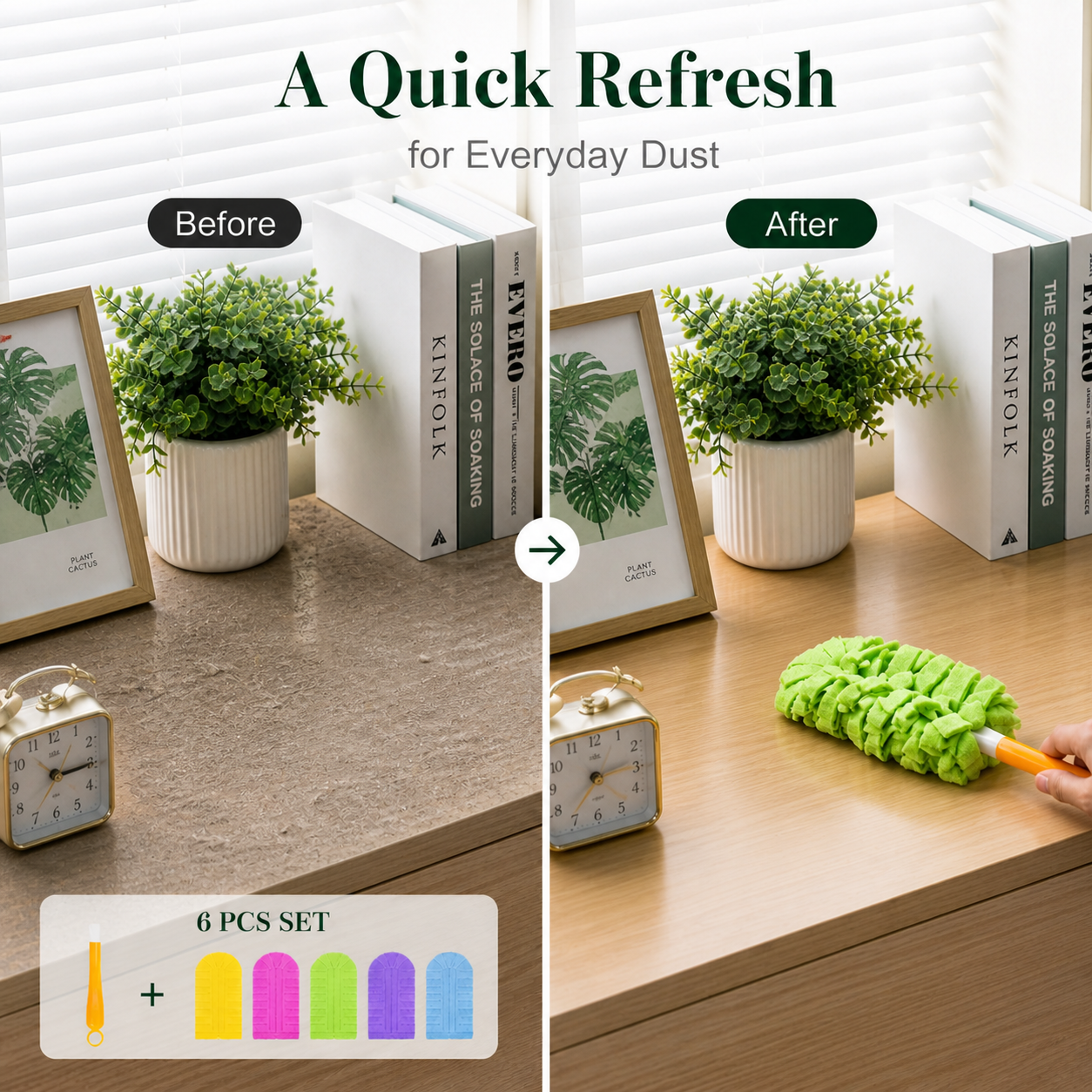 Dust Smarter with a 360° Reusable Duster Set-YFL