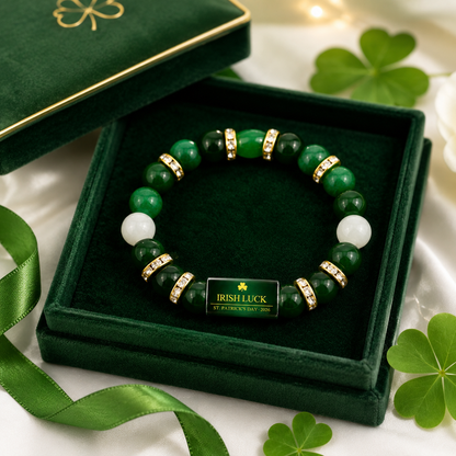 Irish Luck Bracelet for 2026 | Lucky Green Beaded Gift for Everyday Style-YFL