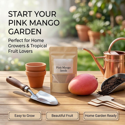 🌸 Grow Your Own Pink Mango Tree — Rare, Sweet & Worth the Wait-QDL