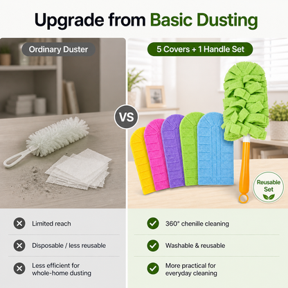 Dust Smarter with a 360° Reusable Duster Set-YFL