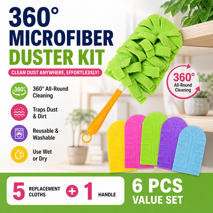 Dust Smarter with a 360° Reusable Duster Set-YFL