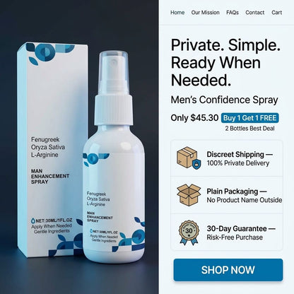 Feel Ready Tonight 💧 Discreet Men’s Confidence Spray-QDL