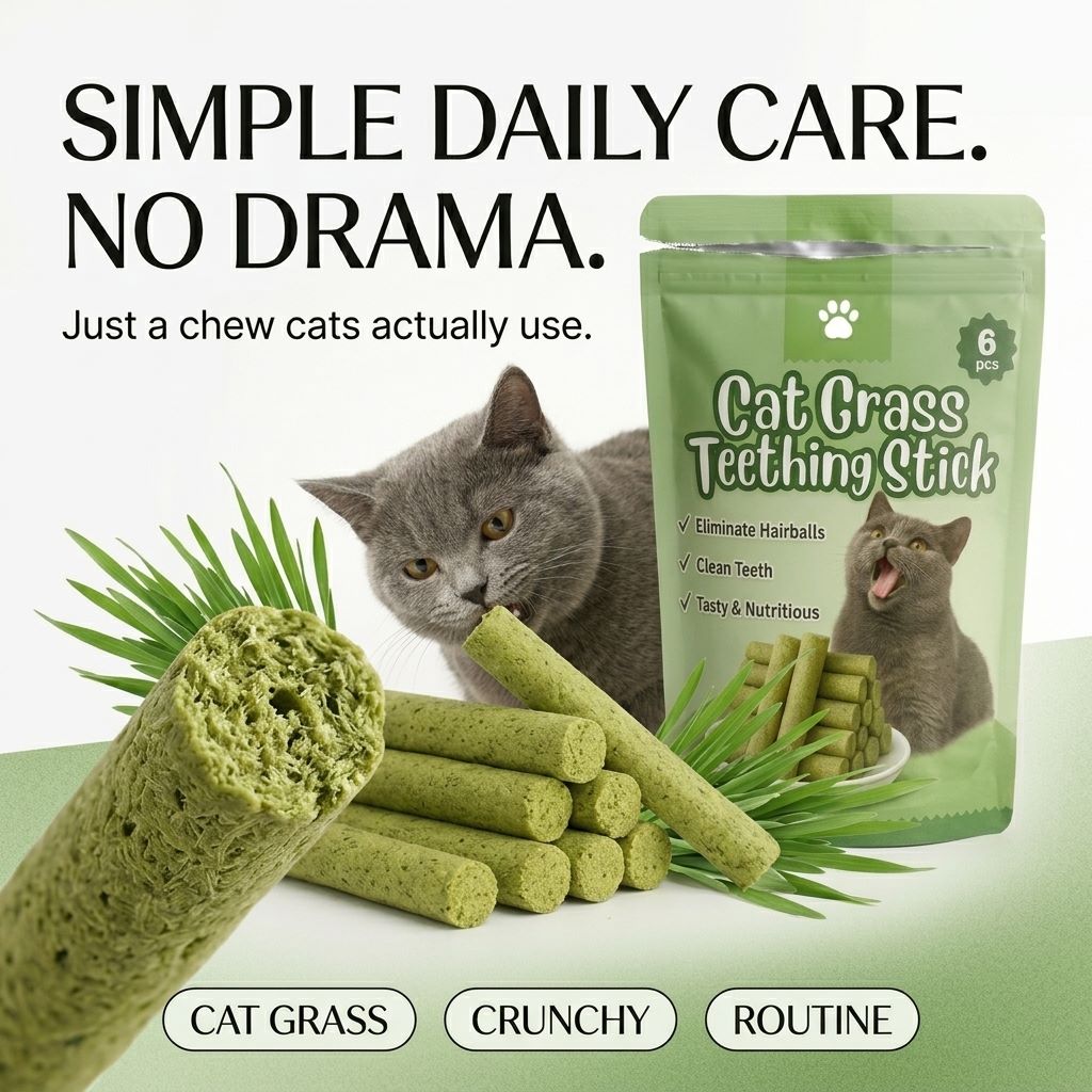 Stop Fighting The Toothbrush. Give Your Cat Something Better To Chew-QDL