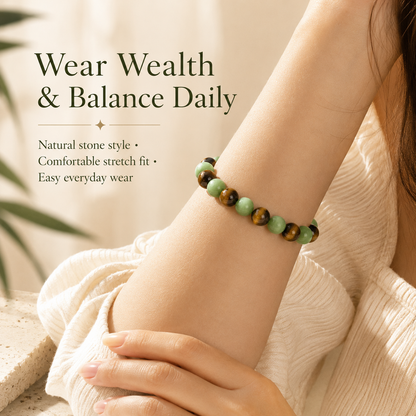 Seven Energy Wealth Meditation Bracelet | Daily Abundance, Focus & Balance-YFL