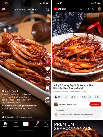 🦑✨ Roasted Squid Snack ‖ Individually Wrapped For Fresh Flavor-Skye